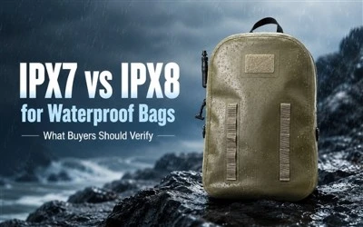 IPX7 vs IPX8 for Waterproof Bags: What Buyers Should Verify
