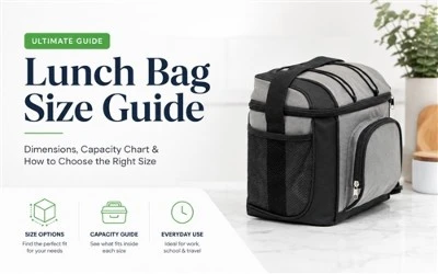 Lunch Bag Size Guide: Dimensions, Capacity Chart & How to Choose the Right Size