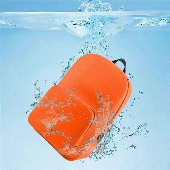 This is a waterproof backpack that can be submerged in water This is a waterproof backpack that can be submerged in water