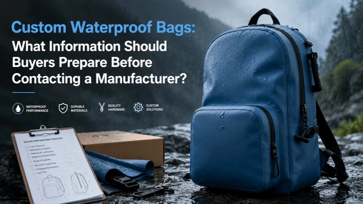 Custom Waterproof Bags: What Information Should Buyers Prepare Before Contacting a Manufacturer?
