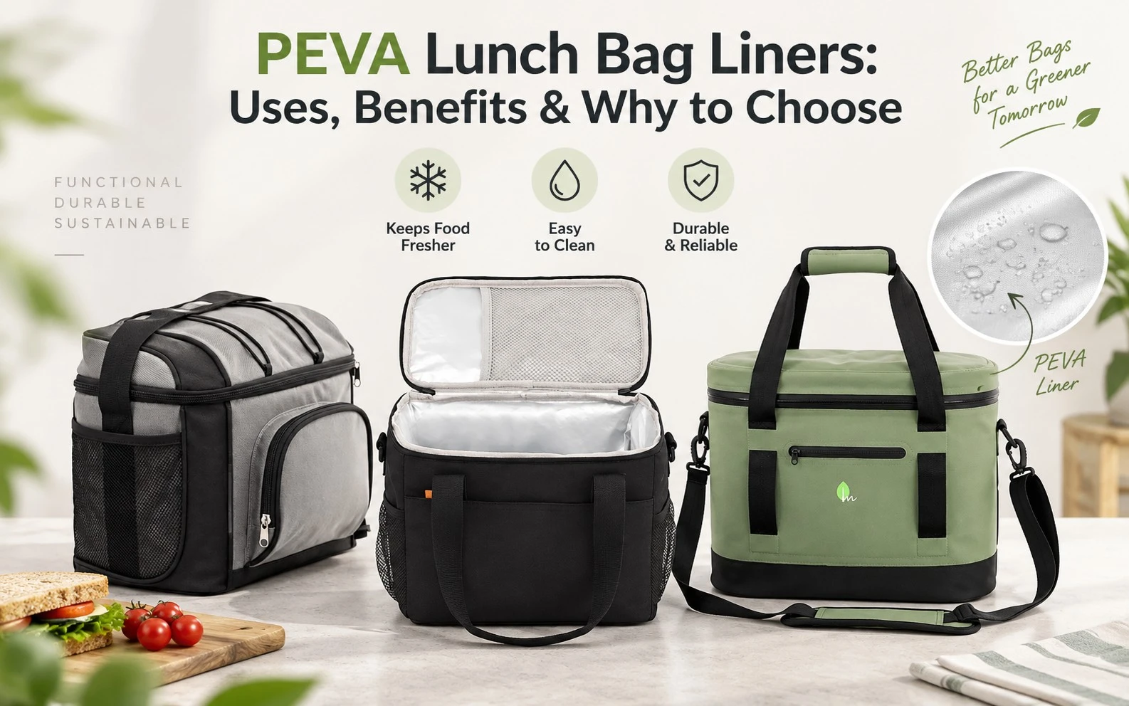 PEVA Lunch Bag Liners: Uses, Benefits & Why to Choose PEVA Lunch Bag Liners: Uses, Benefits & Why to Choose