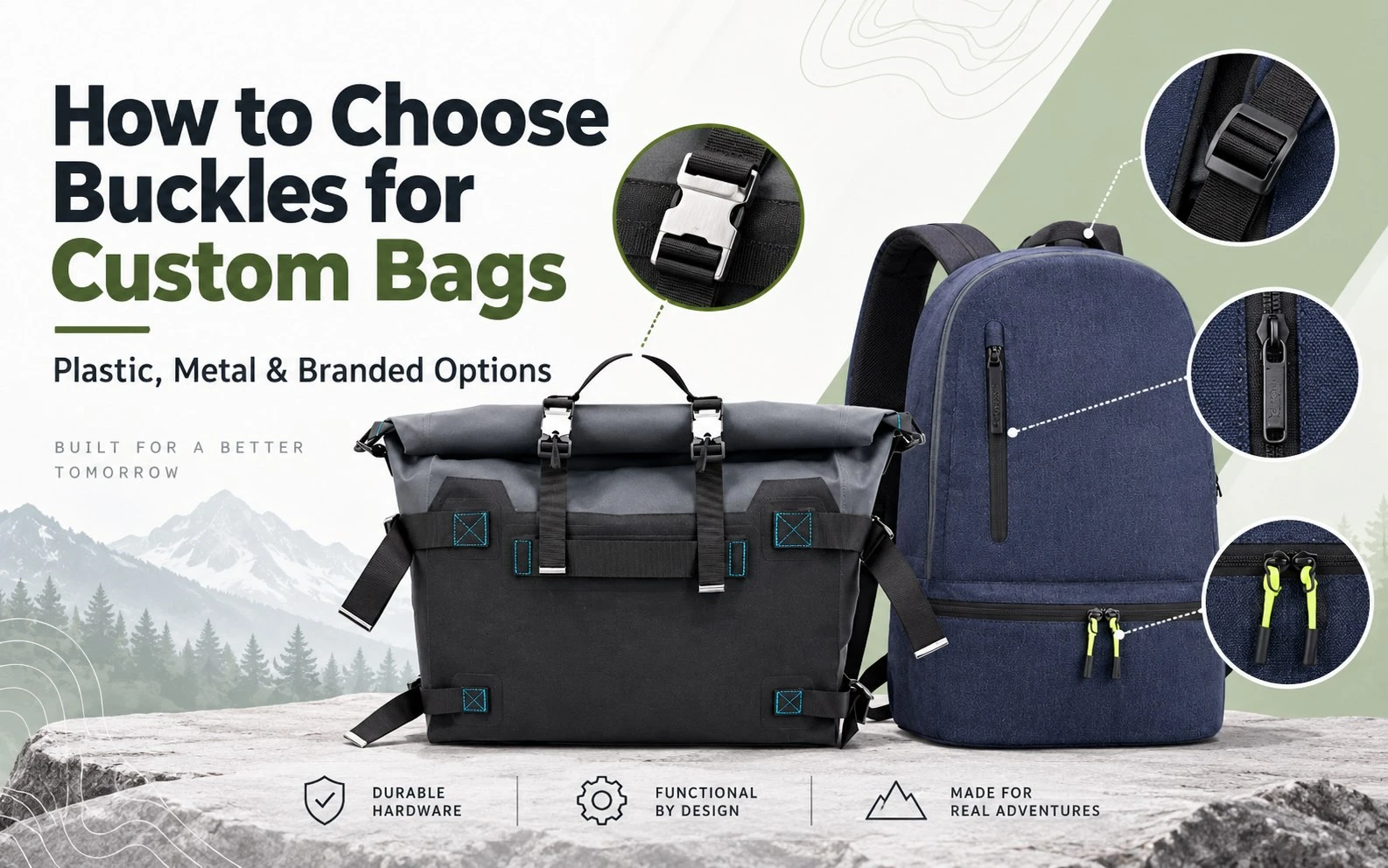 How to Choose Buckles for Custom Bags: Plastic, Metal & Branded Options How to Choose Buckles for Custom Bags: Plastic, Metal & Branded Options